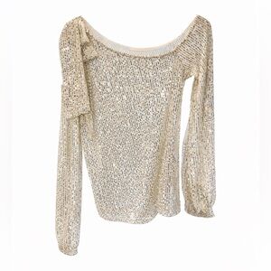 🍀🍀 CeCe Shimmering Sequin Top